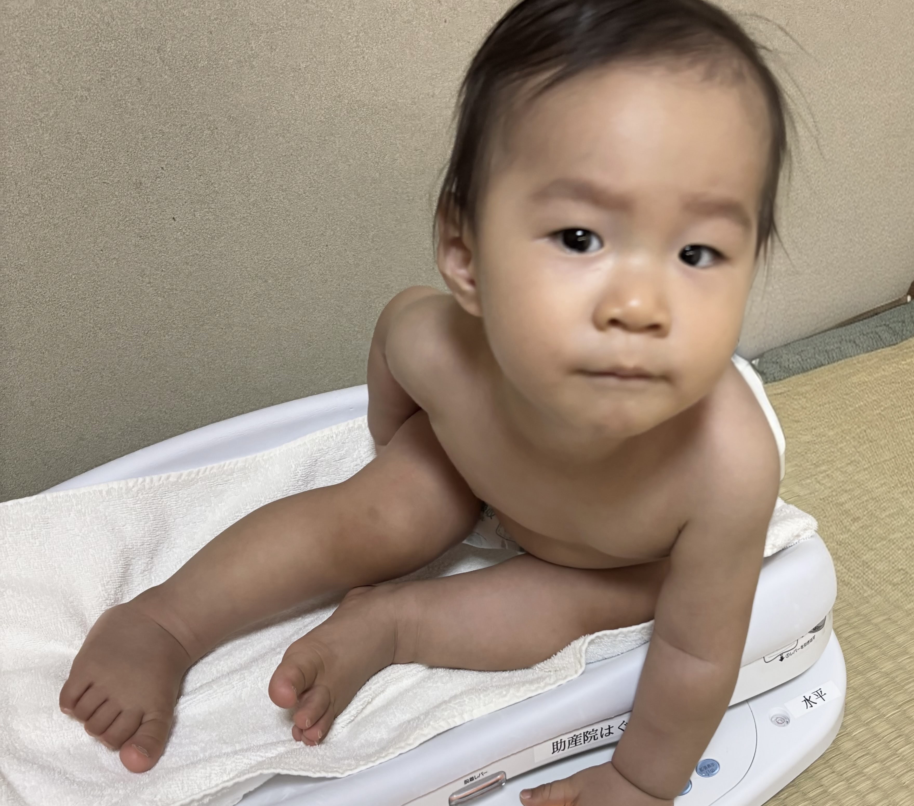 子どもの体重測定や発達の確認